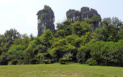 中国桂林，El Camello钙质地层