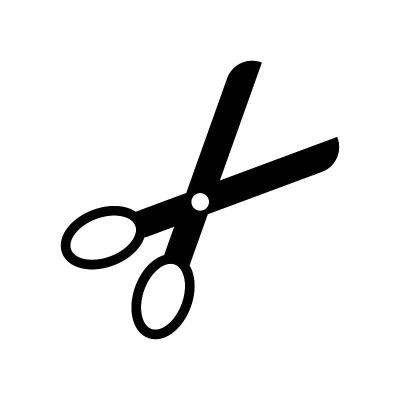 剪子打开工具剪影图标矢量图标。简单元素说明。剪子开刀剪影符号设计。可用于网络和手机。