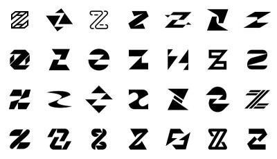抽象标志集合与字母Z