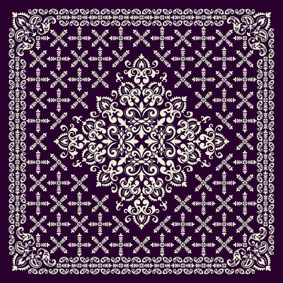 Vector ornament Bandana Print. Traditional ornamen