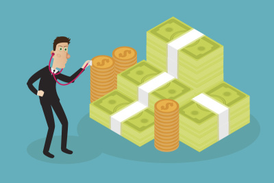 商人检查经济统计，网络分析。Financi