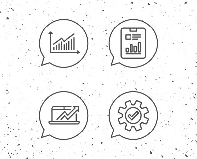 分析线图标。图表、报告和服务。