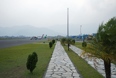 尼泊尔博卡拉国际机场的外部建筑和建筑设计
