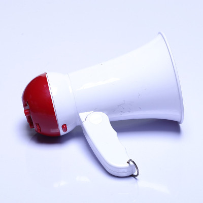 扩音器扬声器装置，白色红色，无标志