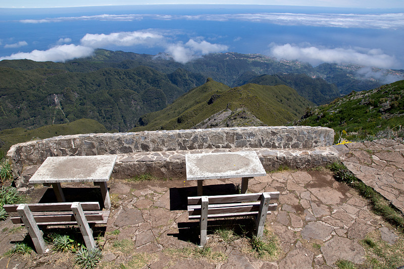 马德拉山的野餐区