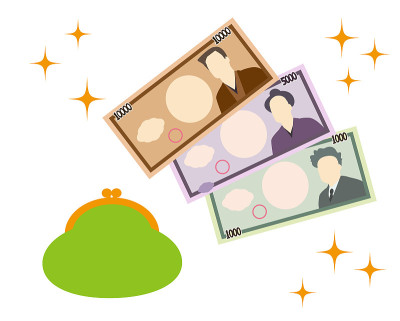 纸币日元。日元。插图钱包与货币符号。