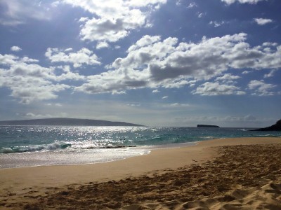 黄昏时分的“Makena Big Beach”