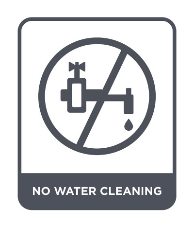 no water cleanin icon vector on white background, 