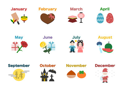 Calendar: Event icons set
