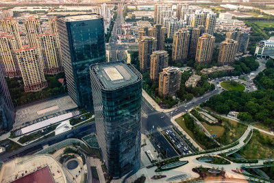 中国苏州现代城市建筑