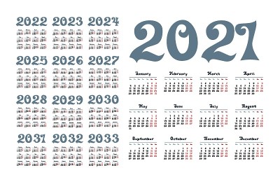 英语2021年日历_kvadrat