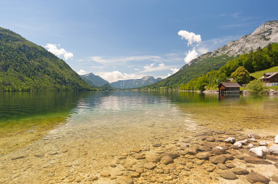 湖Grundlsee、奥地利