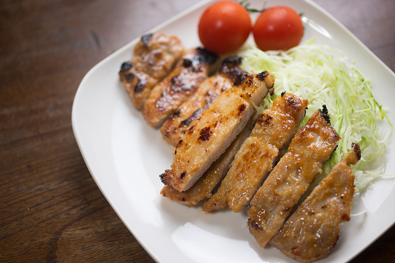 Japanese style Pork chop Misoyaki (豚の味噌焼き)