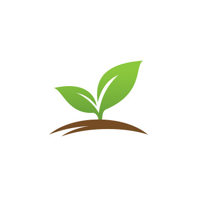 Green Leaf Icon Vector Stock Design Template.