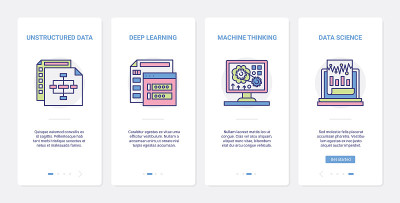数据科学学习、机器思维技术UX、UI手机app页面屏幕设置