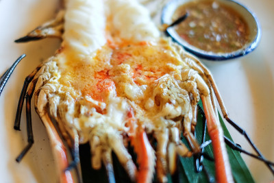 烤鲜大虾、河虾
