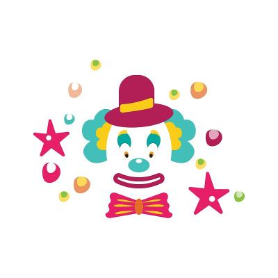 马戏团元素矢量设计插图