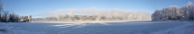 冬季景象的全景