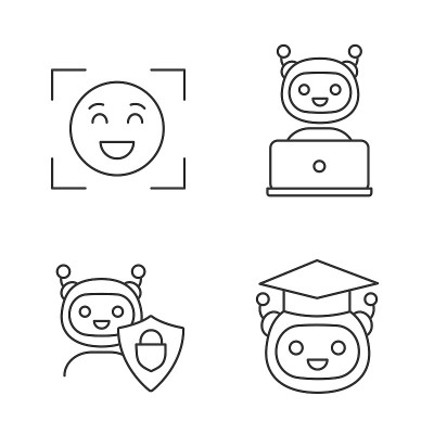Machine learning icons