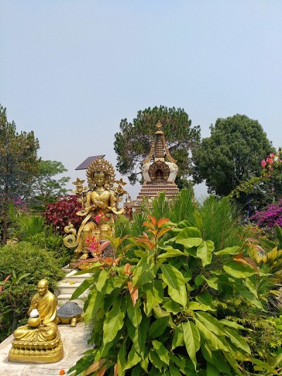 尼泊尔加德满都的佛塔科潘寺