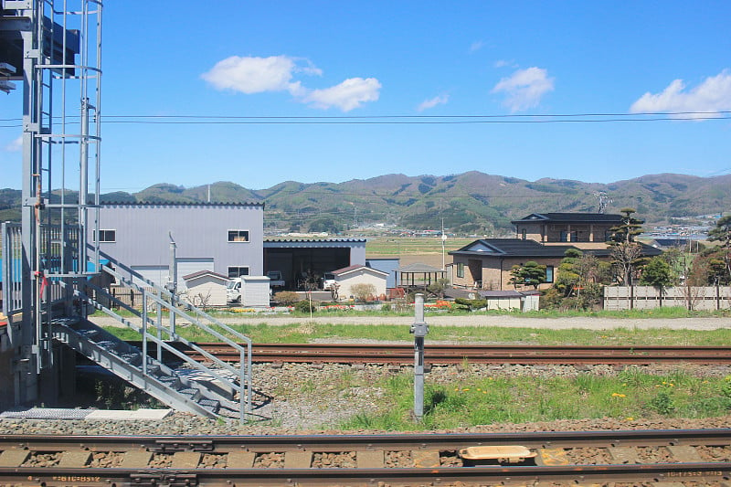 从札幌到函馆的火车窗口