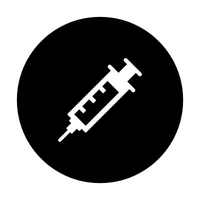 医用注射器图标矢量