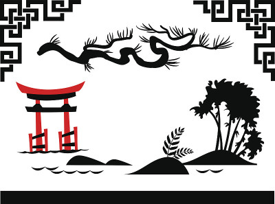 摘要亚洲景观