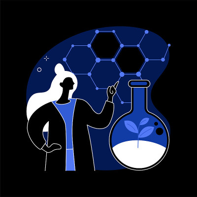 土壤化学抽象概念向量图解。