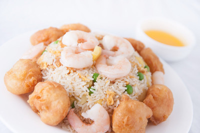 大虾炒饭