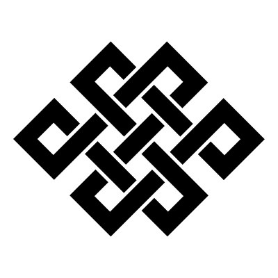 Buddhism endless knot symbol