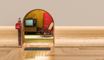 鼠标屋，3D渲染