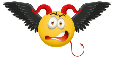 魔鬼表情和面部表情