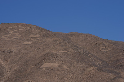 阿塔卡马沙漠Cerro Pintados的岩石雕刻