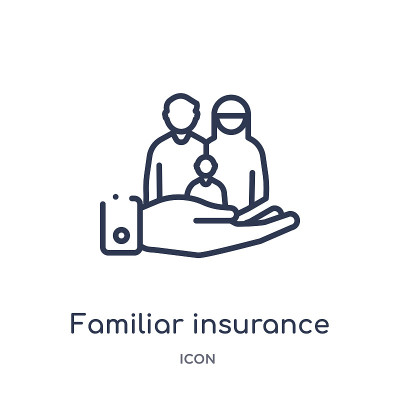 Linear familiar insurance icon from Insurance outl