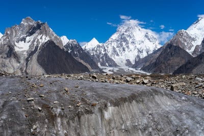巴基斯坦，维涅冰川后面的K2山