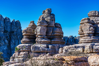 El Torcal de Antequera, Andalusia, Spain，在Antequer