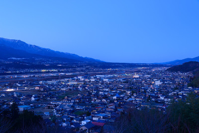 日本长野饭田城景