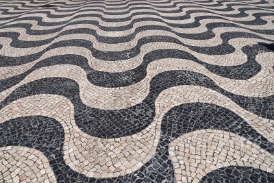 Cascais路面波浪
