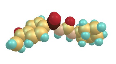 乙六胺分子结构分离在白色上