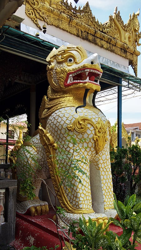 马来西亚乔治敦:鼠岛Dhammikarama Burmese Temple，