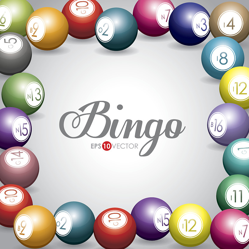 Bingo设计，矢量插图。