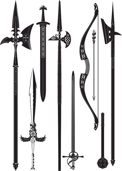 中世纪武器套装