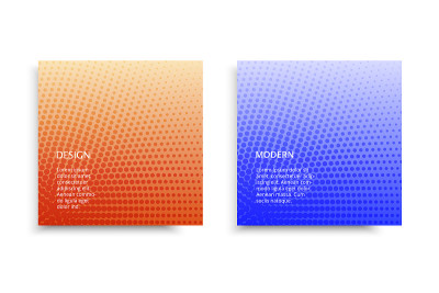 Brochure halfton gradient orange