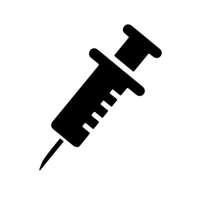 注射、疫苗(冠状病毒)载体图标插图