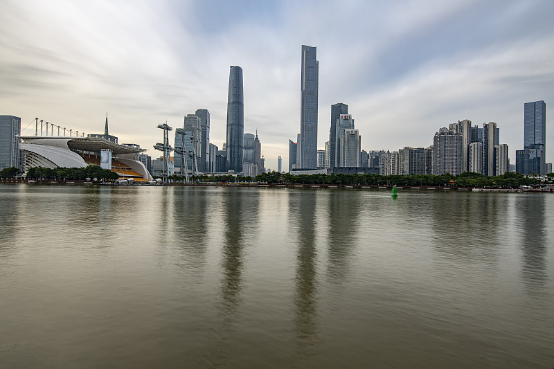 中国广州珠江新城CBD景观