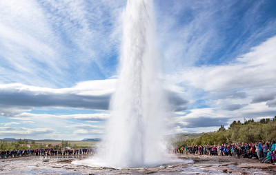 Strokkur喷泉、冰岛