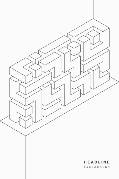 抽象几何技术背景。向量的创意设计。