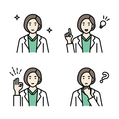 女医生的上半身化身套装