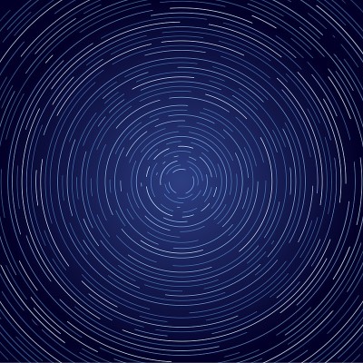 恒星曝光，宇宙旋转景观
