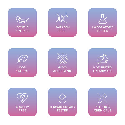 Cosmetics round isolated product vector icon set, 